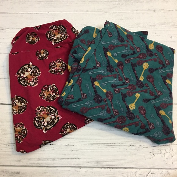 LuLaRoe Pants - Two Pairs of Pre-Loved LuLaRoe OS Leggings